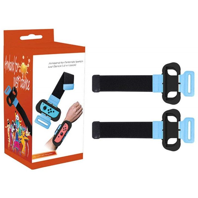 Lot De 2 Bracelet Élastique Dance Band Pour Just Dance 2019, Bracelet Elastique Réglable Avec Emplacement Pour Joy-Cons Gauche Et Droit