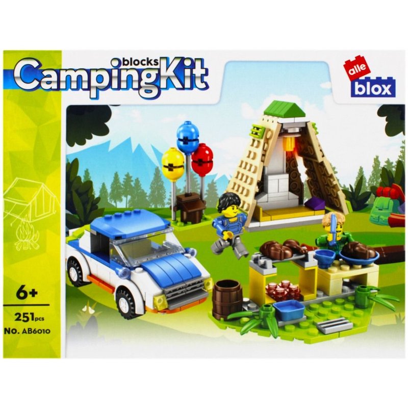 Alleblox - Jeu De Construction - Au Camping - 251 Pièces
