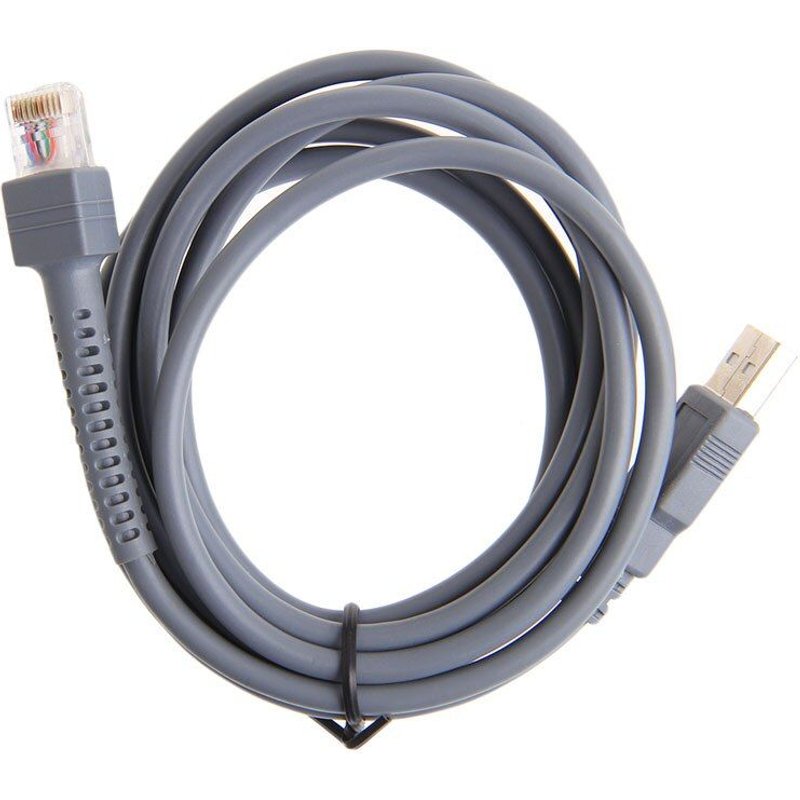 Scanner de codes-barres avec symbole de 2M, câble USB LS1203 LS2208 LS4208 LS3008 CBA-U01-S07ZAR