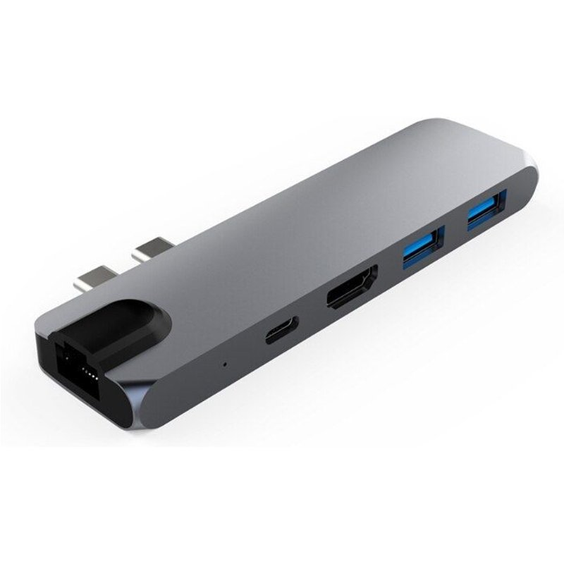 Adaptateur HUB 5 en 1 Type C usb 3.0 vers HDMI, Dock Lan pour Book Air