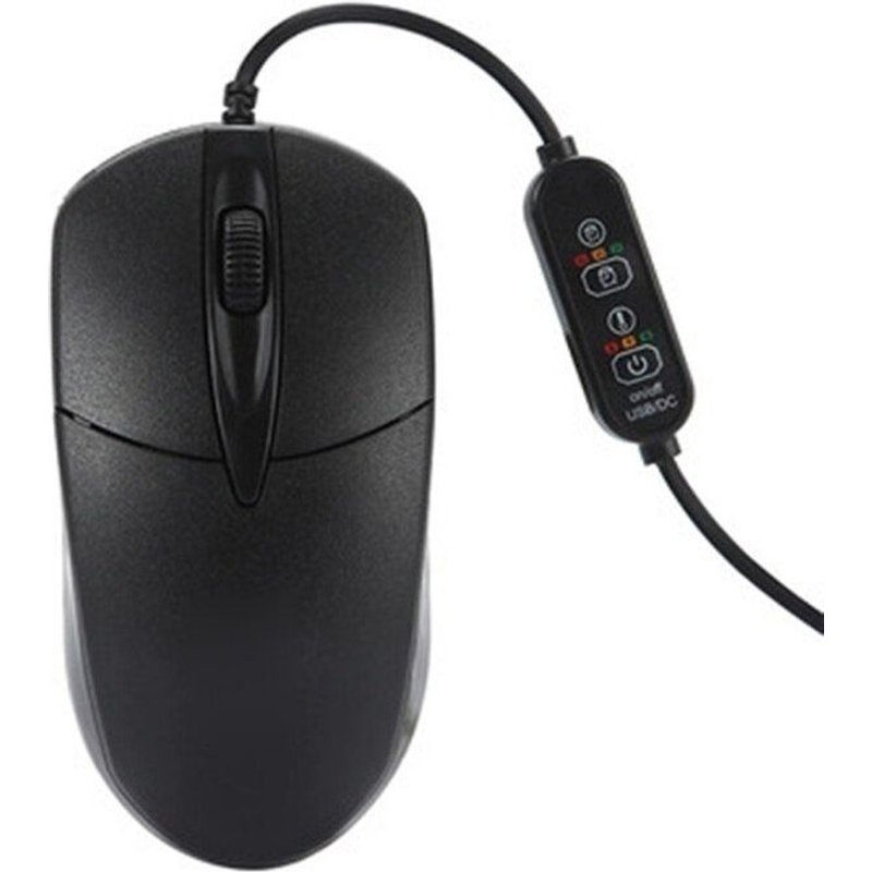 Souris de jeu multifonction à câble USB, 1600DPI, chauffage des mains, fonctionne en hiver, pour la maison et le bureau par temps froid