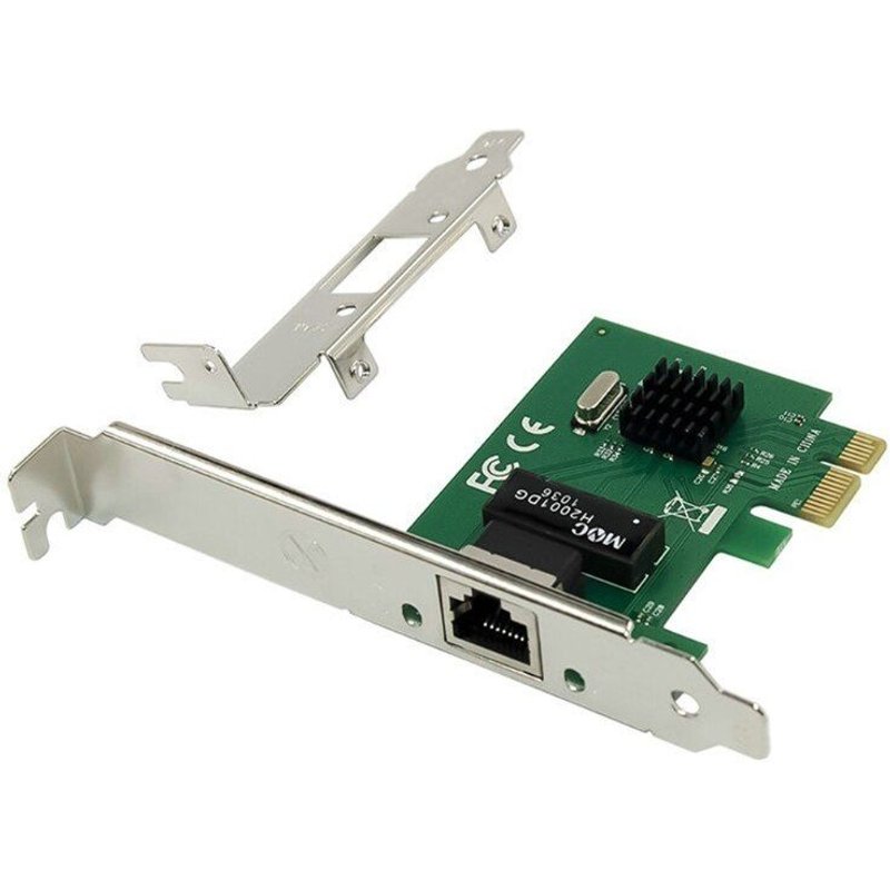 Adaptateur Ethernet RJ45 PCI Express 1000Mbps, carte réseau LAN pour ordinateur de bureau, pilote gratuit