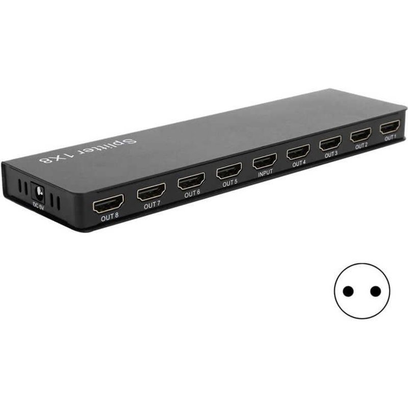 Répartiteur haute définition 100-240V F118, distributeur Audio-vidéo 2.0 P, 8 Ports, 1 en 8 sorties, compatible HDMI
