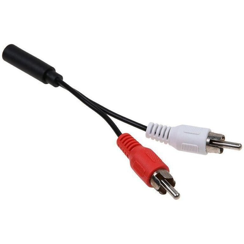Adaptateur universel de séparateur de casque, Jack Audio stéréo femelle à 2 Rca mâle à câble Y, prise Audio Aux H6Z7 de 3.5mm