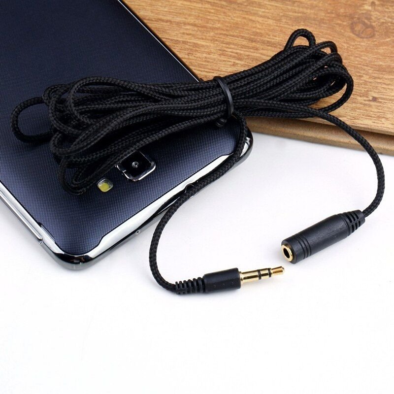 Câble D'Extension Audio Stéréo Pour Écouteurs, 5m, Cordon Mâle, Jack 3.5mm Vers Téléphone, Pour Haut-Parleur En Tissu, S8o6