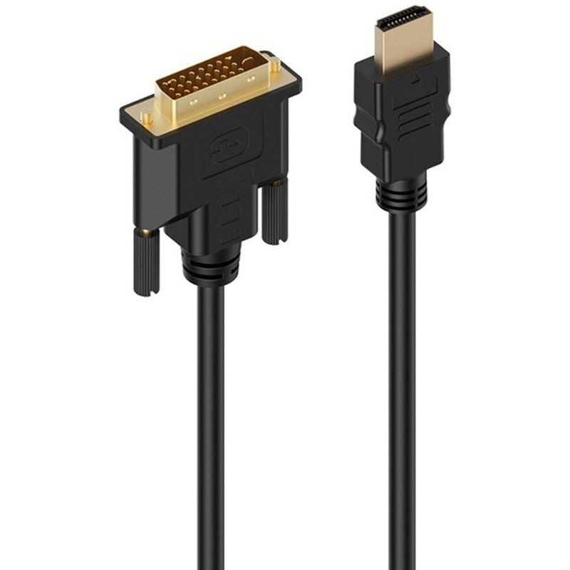 Câble adaptateur vidéo HDMI mâle vers DVI mâle vers HDMI, DVI-D p, moniteur LCD et LED haute résolution, 1080