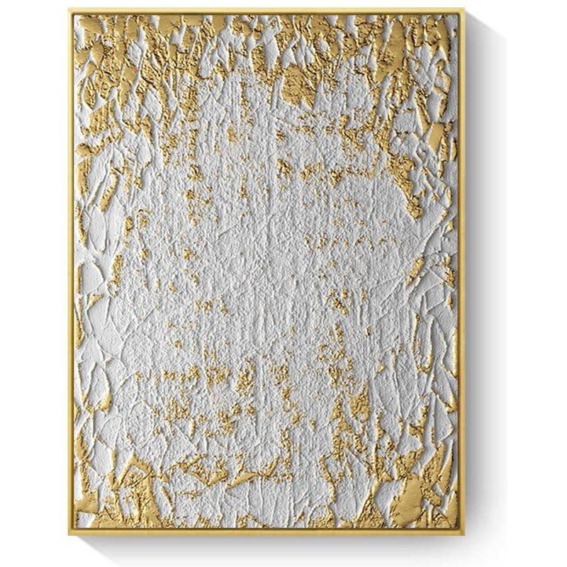 Toile De Peinture Géométrique Dorée Abstraite, Décor De Maison, Vintage, Affiche D'art Mural De Luxe, Rétro, Salon Imprimé 40*40cm