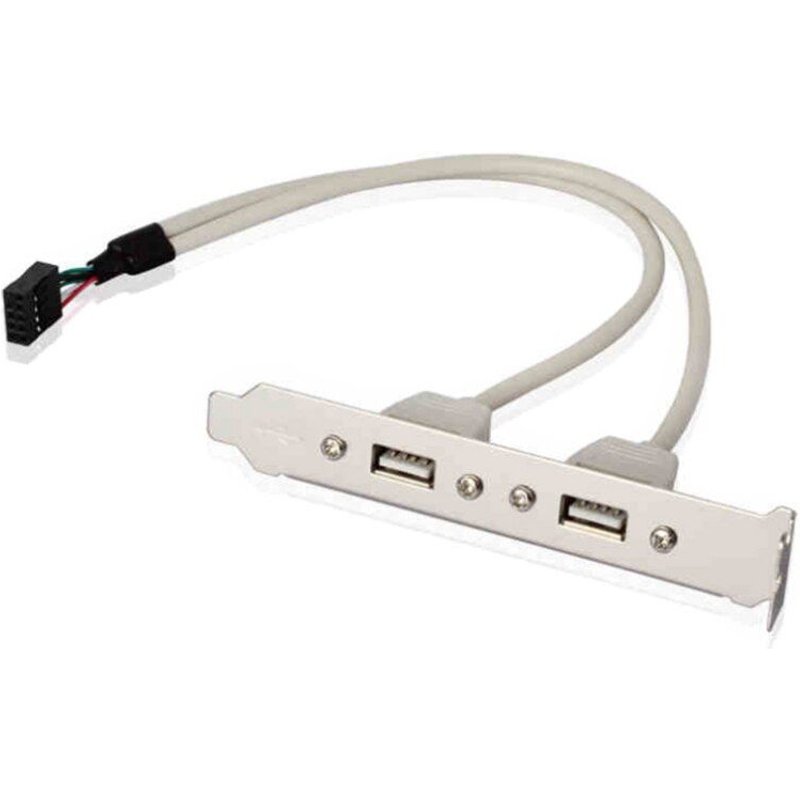 Câble De Transmission De Données D'Ordinateur 12cm, 2 Ports Usb, Support D'Extension Pour Panneau Arrière