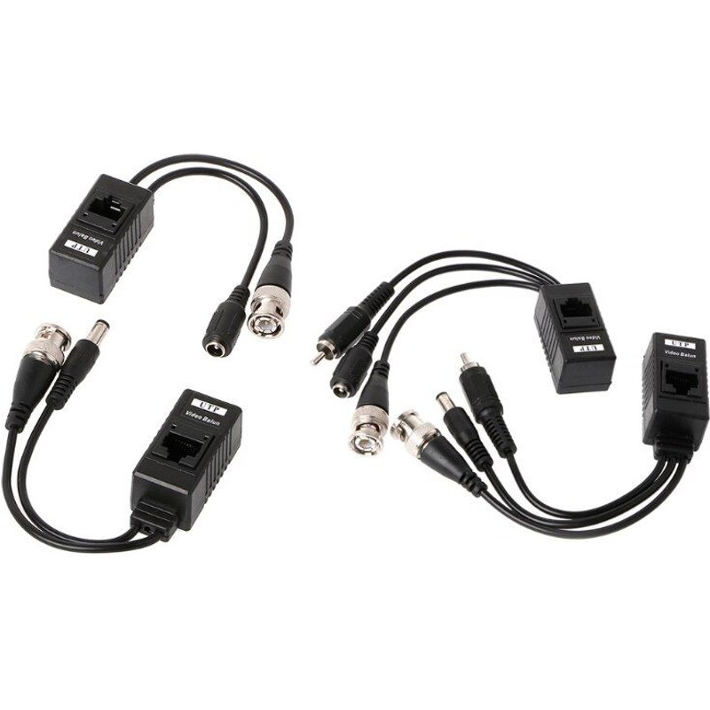 BNC à RJ45 puissance vidéo Passive + Balun émetteur-récepteur pour caméra CCTV 1 paire