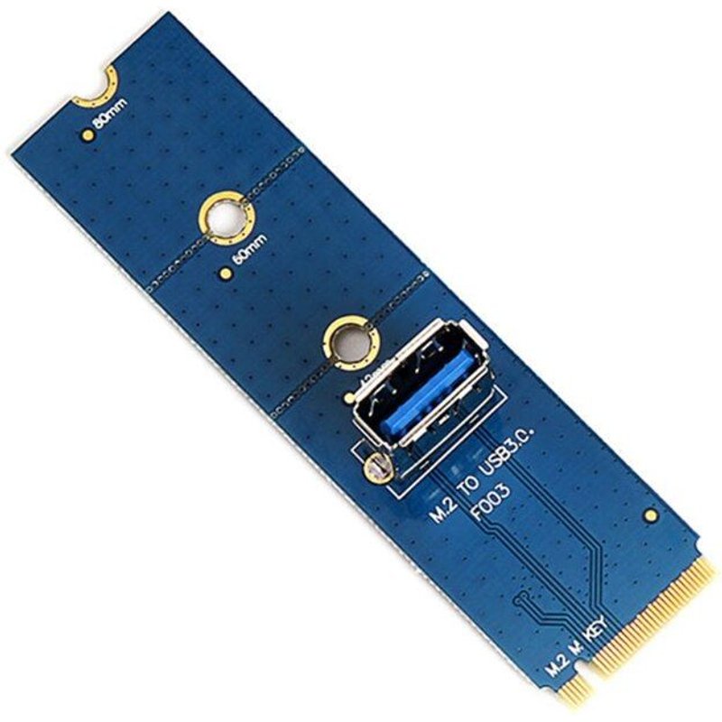 Adaptateur M.2 vers USB 3.0 PCI-E, carte M2 Ngff vers PCIE 4X, SSD 2242 2260 2280