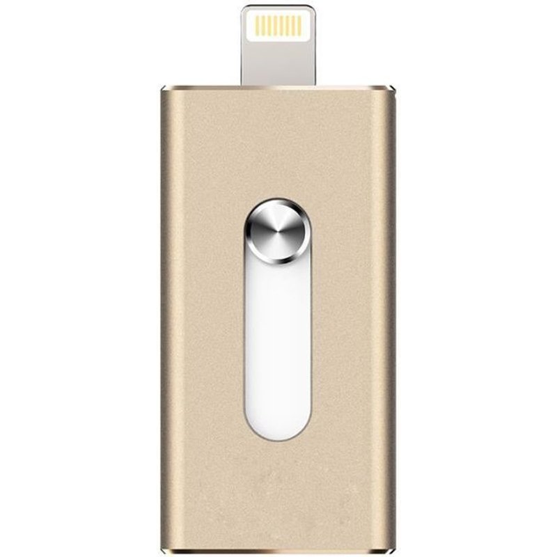 Clé USB métal pour iPad / iPhone 32 Go,or