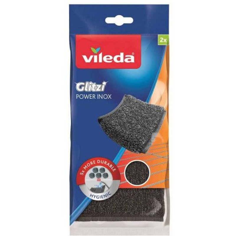 Tampon à récurer en métal Glitzi Power Inox VILEDA