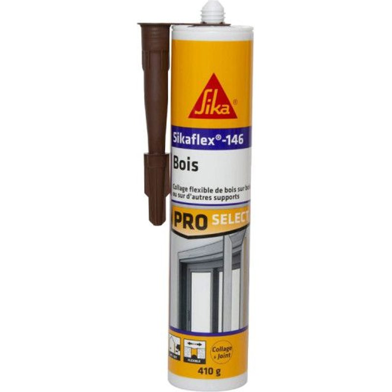 Mastic colle bois SIKA Sikaflex 146 - Marron - 653645