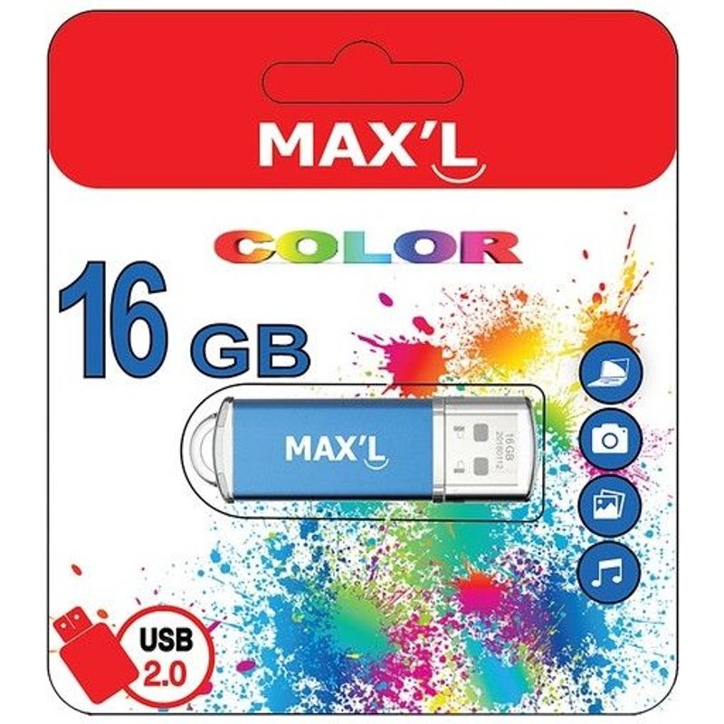 Clé Usb - 16gb - Color 2.0 - Max'l