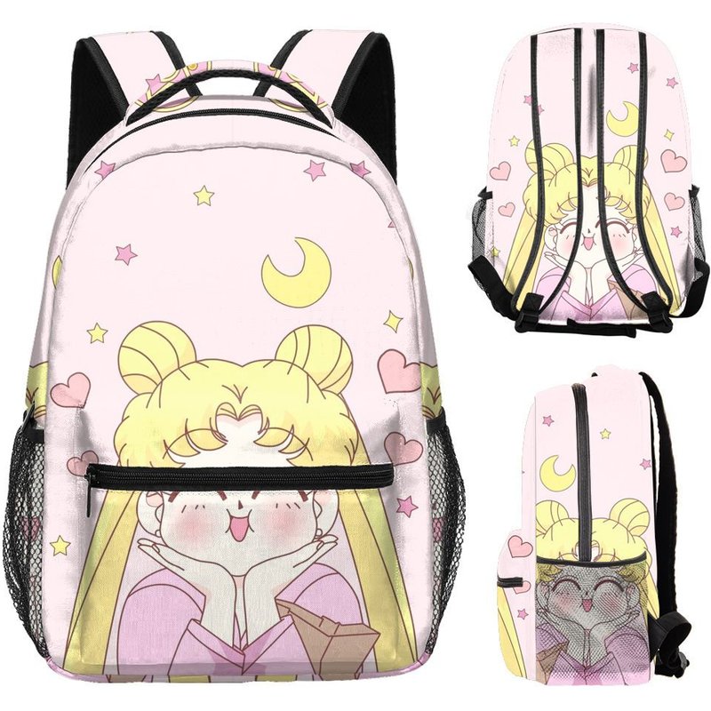 Sac à dos marin lune européen et américain, sac d'ordinateur, sac d'école pour étudiants, sac à dos numérique à impression complète pour enfants SHB3005