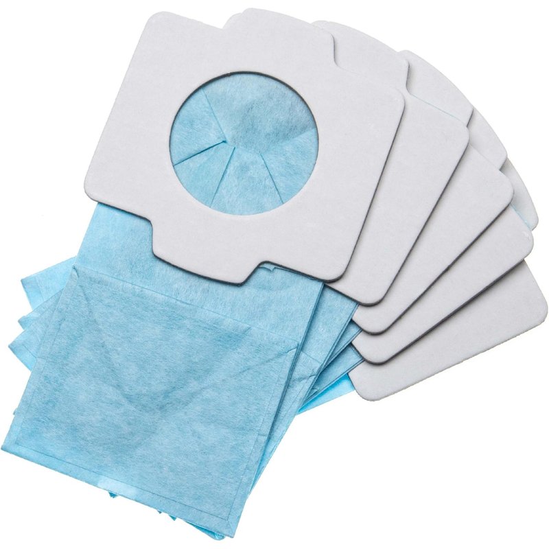 vhbw 10x Sacs remplacement pour Makita 194566-1, 194565-3 pour aspirateur - papier, 11,85cm x 6cm, bleu clair