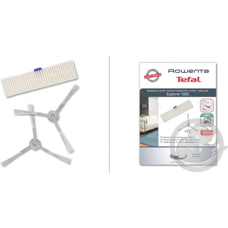 Filtres et brossettes aspirateur explorer S60 Rowenta ZR740003
