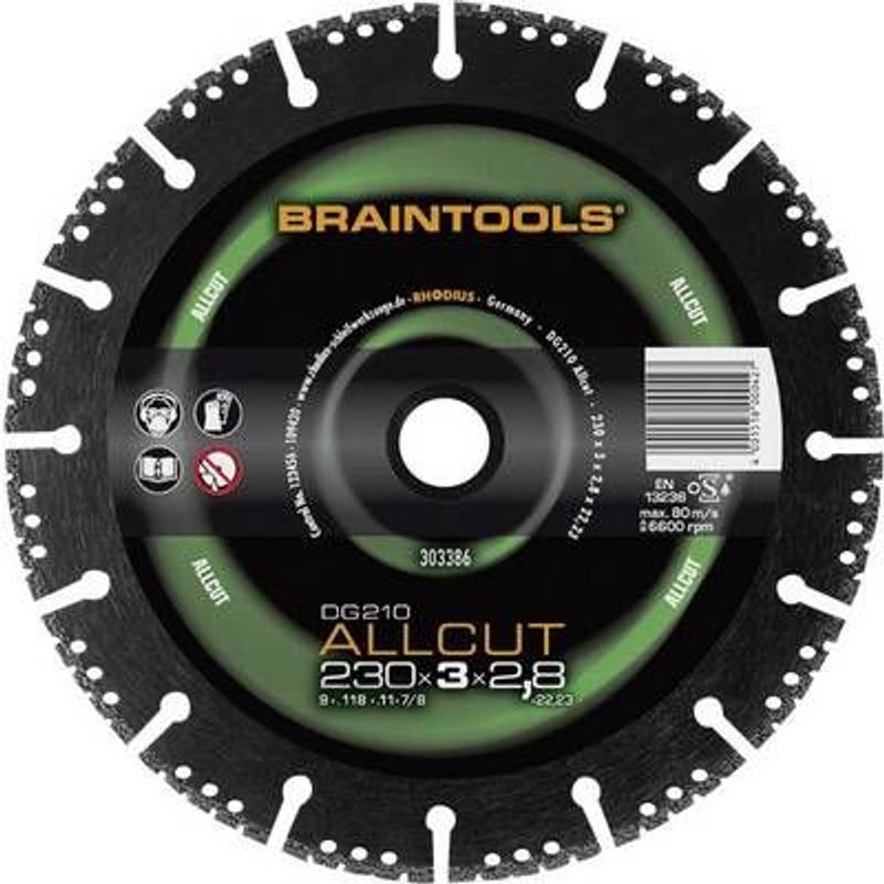 Disque de tronà §onneuse diamanté DG210 ALLCUT à ˜230 mm