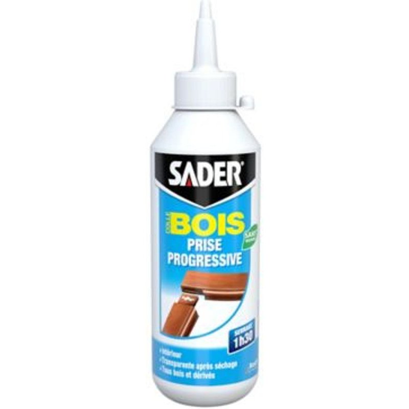 Colle Bois Sader Prise Progressive Transparente 500 ml