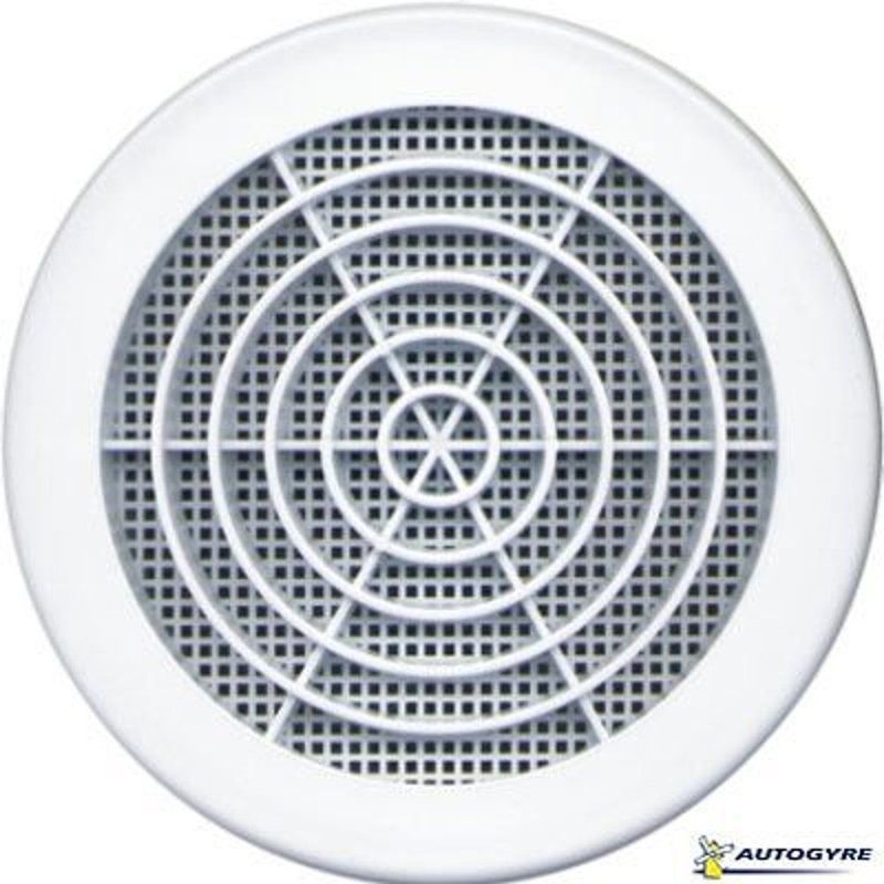 Grille de ventilation - 147 mm blanche