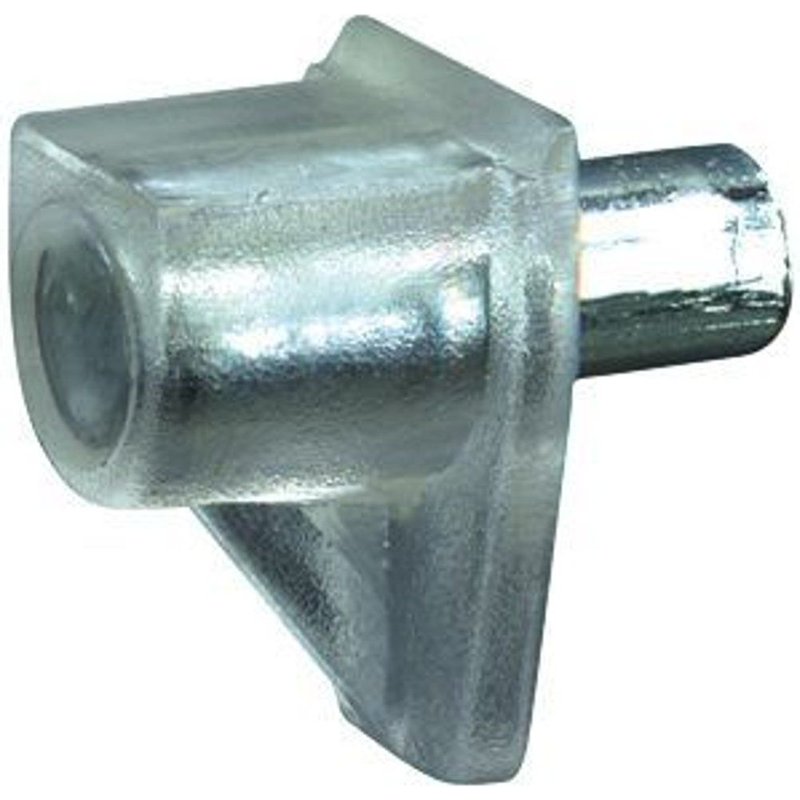 24 taquets à enfoncer tige acier embout plastique transparent - 5 mm