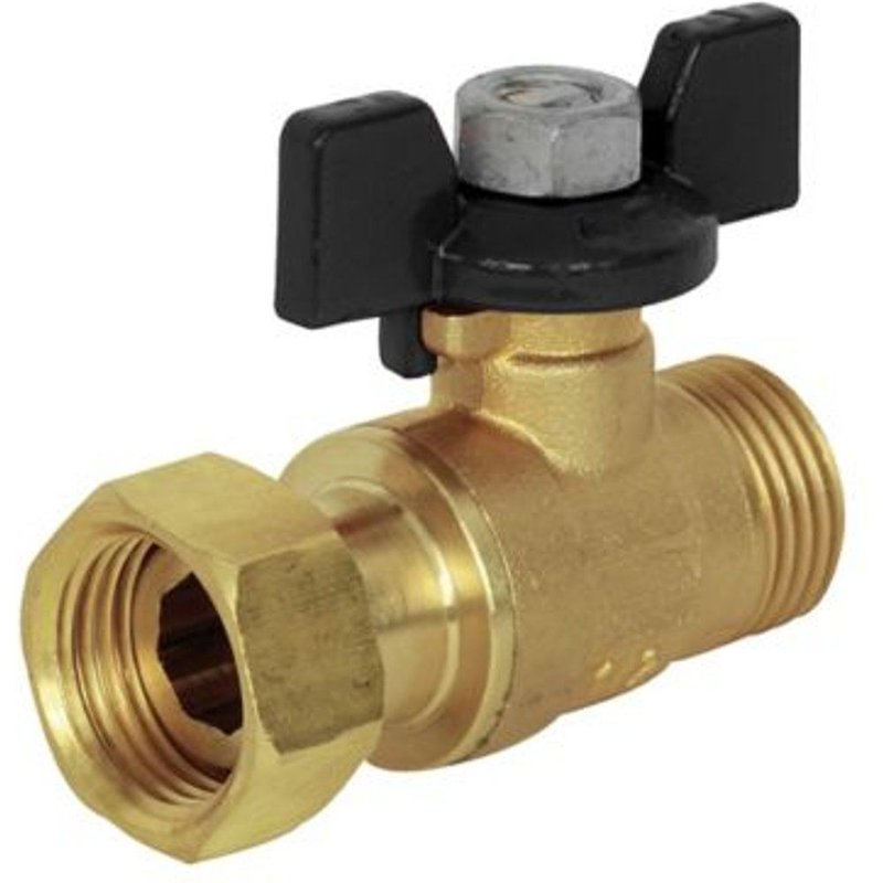 Mini vanne d'arrêt Mâle 15/21 - Ecrou tournant 15/21 Somatherm for you