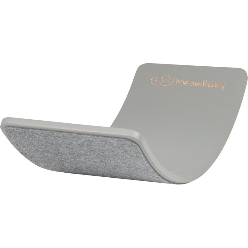 Meowbaby Planche D'équilibre Pour Enfants 80x30cm, Balance Board Gris Avec Feutre Gris