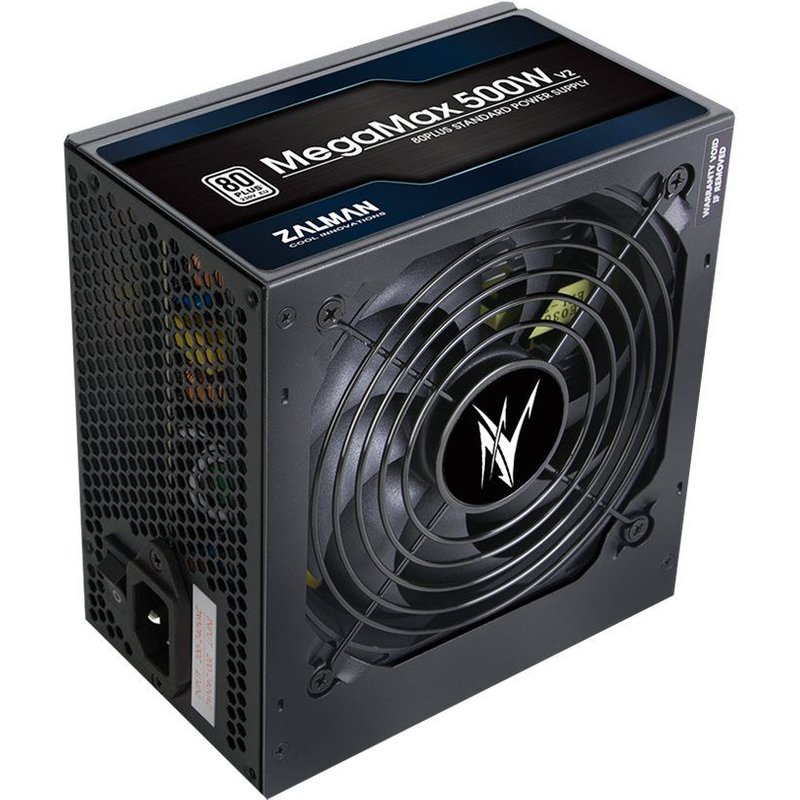ZALMAN MegaMax ZM500-TXIIv2 - Alimentation électrique (interne) - ATX12V 2.31 - 80 PLUS - CA 200-240 V - 500 Watt - PFC active