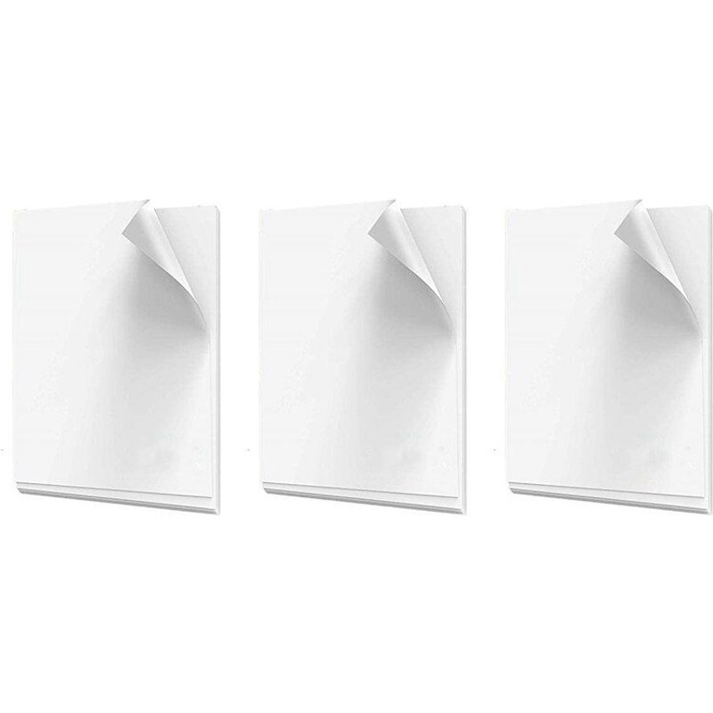 Papier Autocollant En Vinyle Imprimable Premium, Imperméable, Pour Imprimante À Jet D'Encre 210x280mm, 90 Feuilles De Papier Blanc Mat