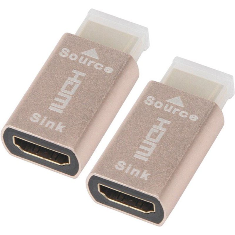 Support De Signal D'Écran De Verrouillage Hdmi, Adaptateur Virtuel Kvm Hdmi 2.0, Prise Factice Edid Ddc Pour Émulateur D'Affichage Hdmi