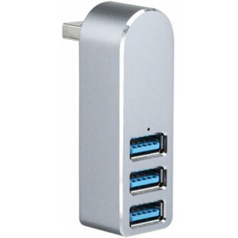 Adaptateur De Répartiteur Usb Rotatif Mini 3 Ports Usb 2021 Hub En Alliage D'Aluminium, 3.0