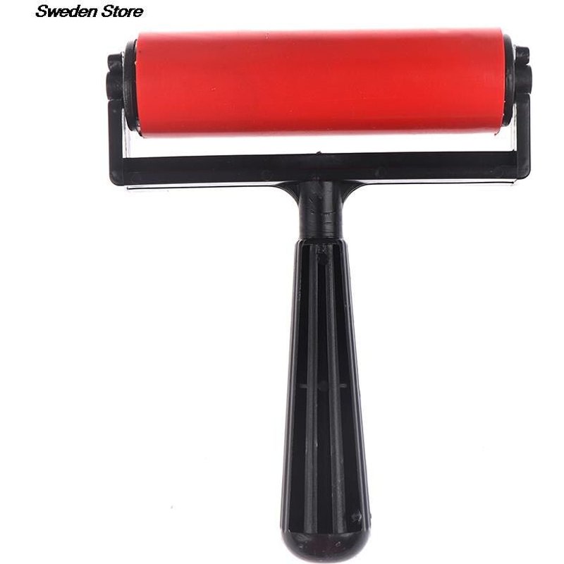 Rouleau de peinture diamant en caoutchouc, 1 pièce de 10cm, brosse, outil de dessin artisanal pour bricolage