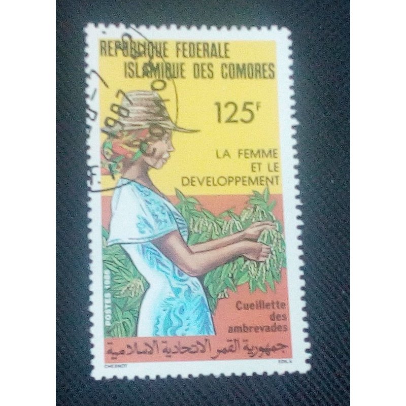 Timbre Comores ( Yt 448 ) 1987 Rôle Des Femmes Dans Le Développement National