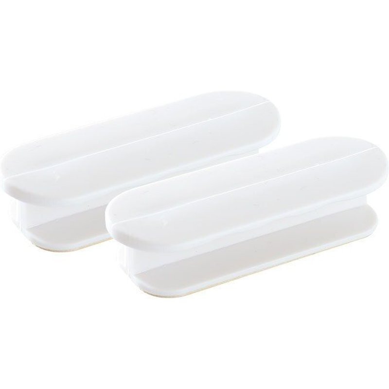 Poignée de porte de sécurité auto-adhésive en plastique, 1 paire, quincaillerie de porte auxiliaire de garde-robe, bouton de meuble polyvalent