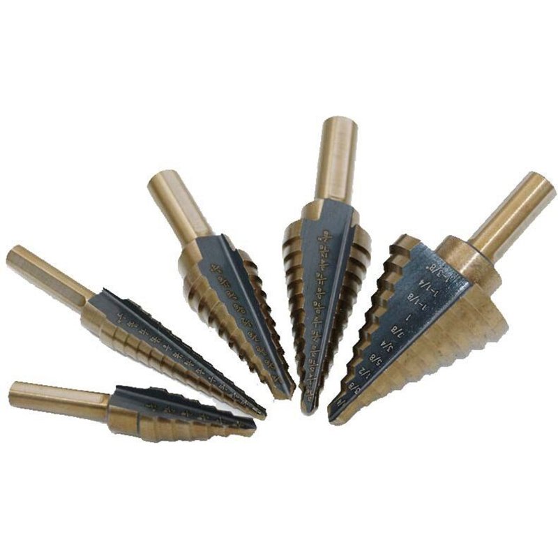 Mèches en acier rapide avec Cobalt, 5 pièces/ensemble, outils électriques HSS, perçage automatique du bois et du métal + boîtier en aluminium