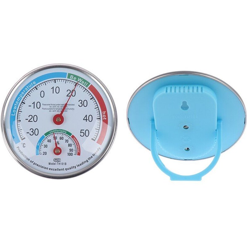 Thermomètre et hygromètre analogique rond pour la maison, moniteur d'humidité, jauge
