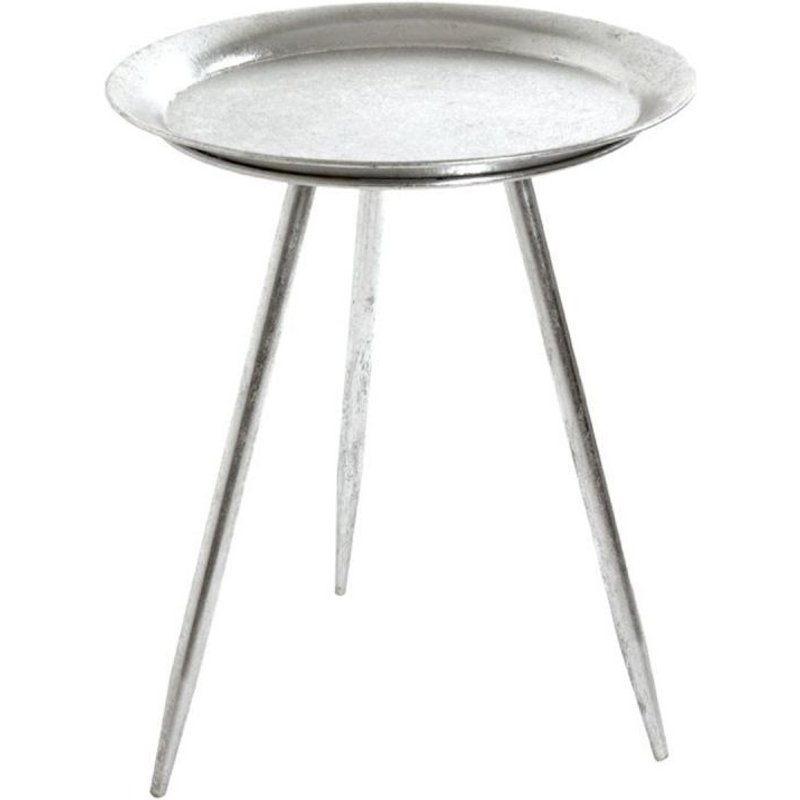 Table D'appoint Design "Matalo" 47cm Argent