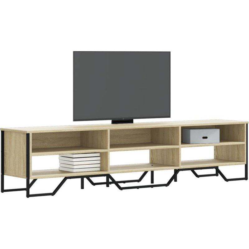 Vidaxl Meuble Tv Chêne Sonoma 180x34x41 Cm Bois D'ingénierie