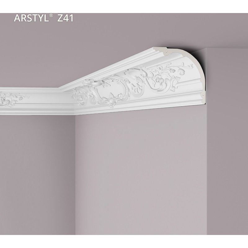 Corniche NMC Z41 ARSTYL Noel Marquet Moulure décorative Corniche de plafond design intemporel classique blanc 2 m