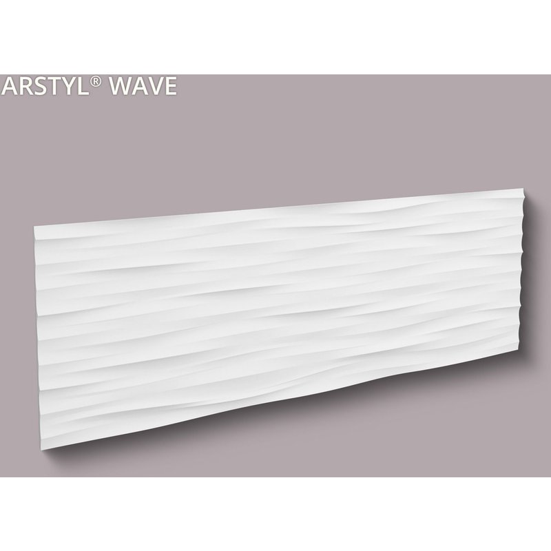 3d panneau mural NMC WAVE ARSTYL Noel Marquet Dalle pour mur et plafond Élement décorative design moderne blanc 0,43 m2