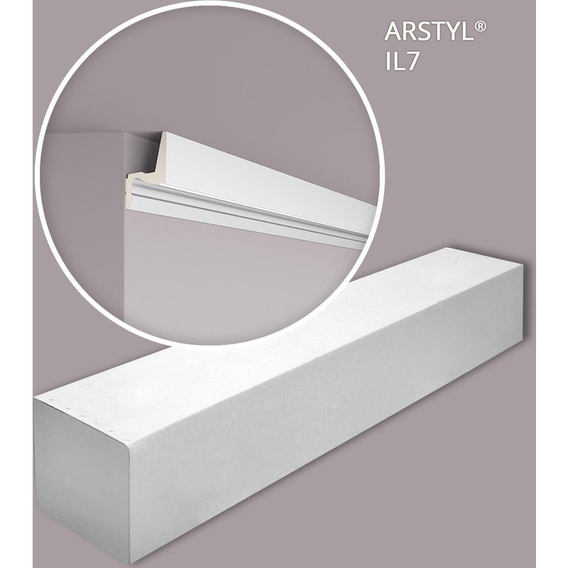 NMC IL7 MEMORY-box ARSTYL Noel Marquet 1 carton 14 pièces Corniche Éclairage indirect design moderne blanc 28 m