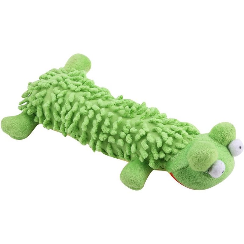 Chien Chat Jouet À Mâcher Jouet En Peluche Pour Animaux De Compagnie Outil De Formation Drôle Vert