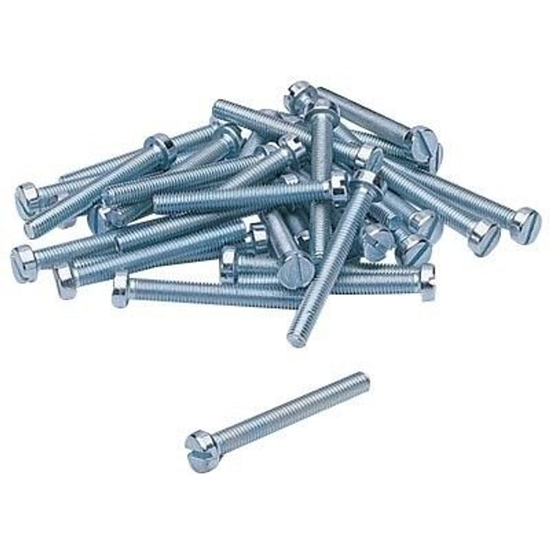 Vis mĂ©taux LENNIE tĂȘte cylindrique fendue - Ă6x10 - boite de 200 - VMCF0601002B