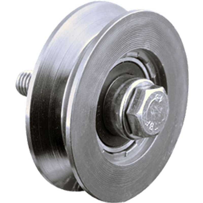 100mm V-groove wheel with 2 ball bearing
