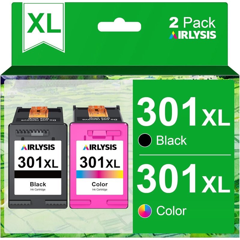 301XL Cartouches d'encre Remplacement pour HP 301 XL Noir et Couleur pour HP Envy 4500 4507 5530 DeskJet 1000 1510 2540 3050 OfficeJet 2620 4630 4632 (1 Noir, 1 Tri-Colore)