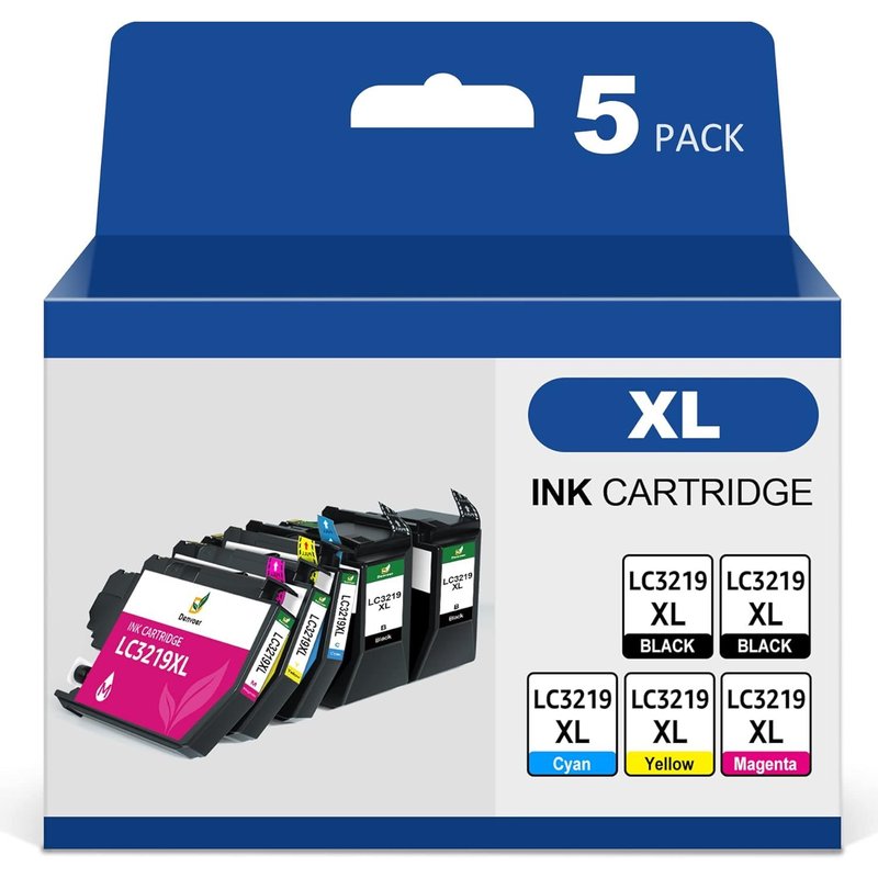 LC3219XL LC3217XL Cartouches d'encre Compatible Remplacement pour Brother LC3219 XL LC3217 XL pour MFC-J5330dw MFC-J5335dw MFC-J5730dw MFC-J5930dw MFC-J6530dw (Noir Cyan Magenta Jaune, 5-Pack)