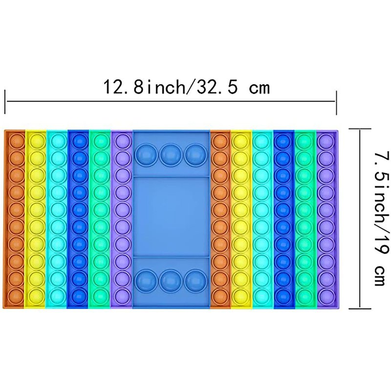 Pop-Its Anti-Stress Pour Enfants, 30x18cm, Deux Joueurs, Jeu D'Échecs Sensoriel, Bulles, Livraison Gratuite