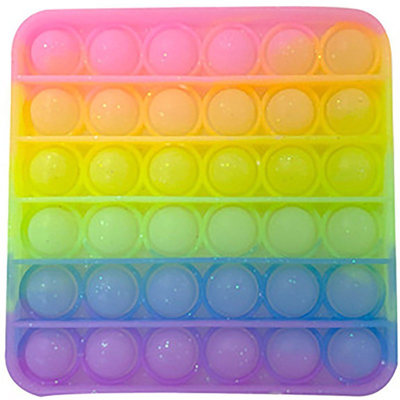 Jouet Anti-Stress, Joli Modèle De Dessin Animé Arc-En-Ciel, Bulle Push, Jouets Sensoriels Pour Hommes Et Femmes, Pour Soulager L'Autisme