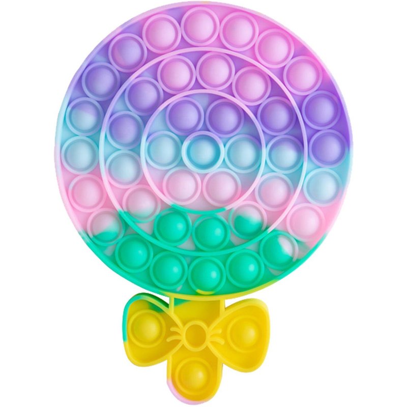 Jouets Sensoriels En Silicone Pour Soulager Le Stress, Anti-Stress, Autisme, Arc-En-Ciel
