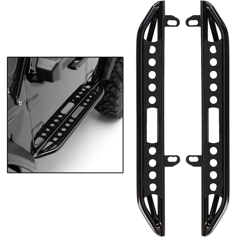 Glissières De Roche À Pédale En Métal De 153mm, 2 Pièces, Pour Axial Scx10 Iii Axi03007 Rc Chenille 1/10 Pièces De Mise À Niveau De Voiture